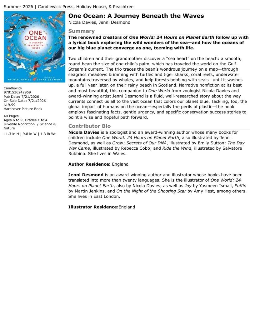 Candlewick Press Summer Books Catalog Weekly Ad January 1 - December 31, 2026