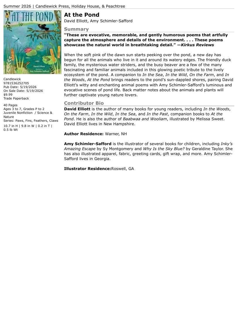 Candlewick Press Summer Books Catalog Weekly Ad January 1 - December 31, 2026