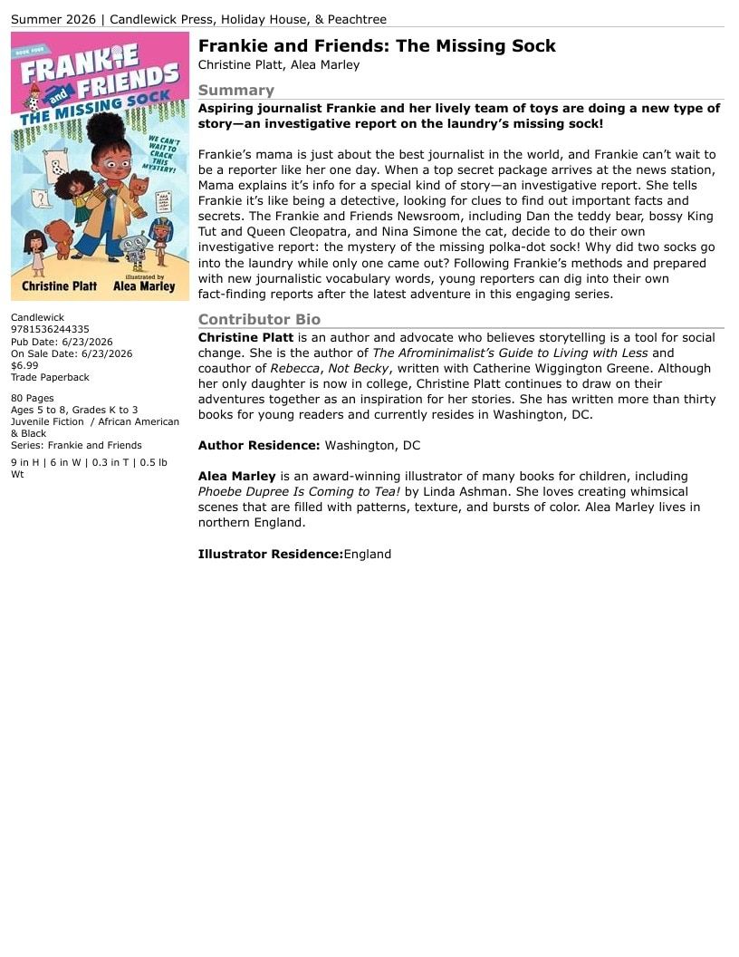 Candlewick Press Summer Books Catalog Weekly Ad January 1 - December 31, 2026