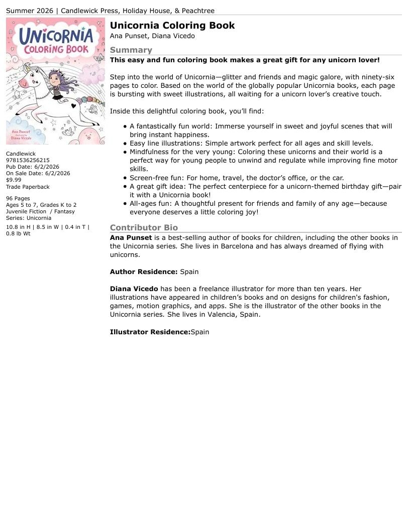 Candlewick Press Summer Books Catalog Weekly Ad January 1 - December 31, 2026