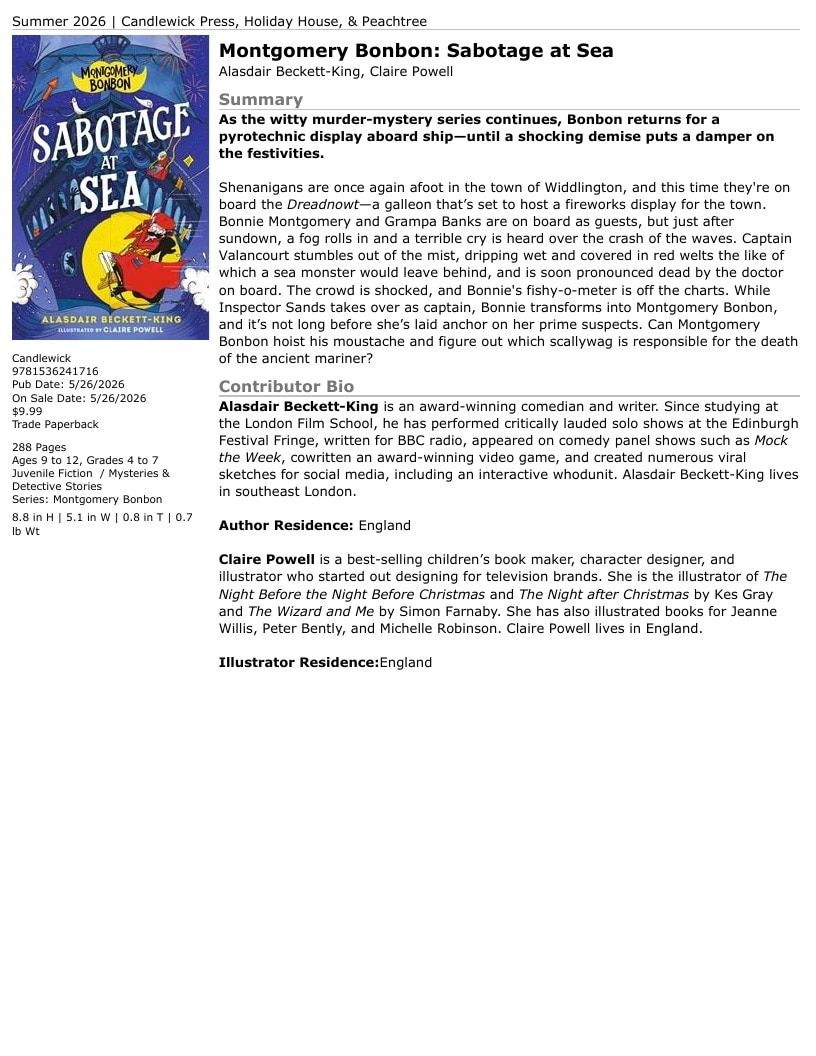 Candlewick Press Summer Books Catalog Weekly Ad January 1 - December 31, 2026