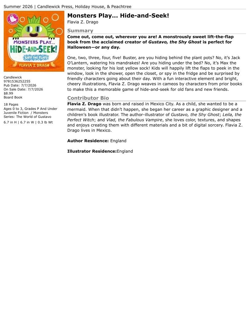 Candlewick Press Summer Books Catalog Weekly Ad January 1 - December 31, 2026