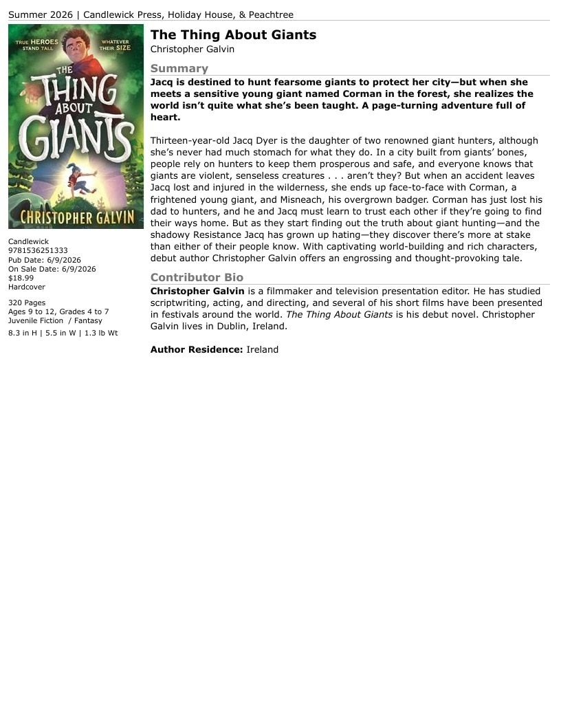 Candlewick Press Summer Books Catalog Weekly Ad January 1 - December 31, 2026