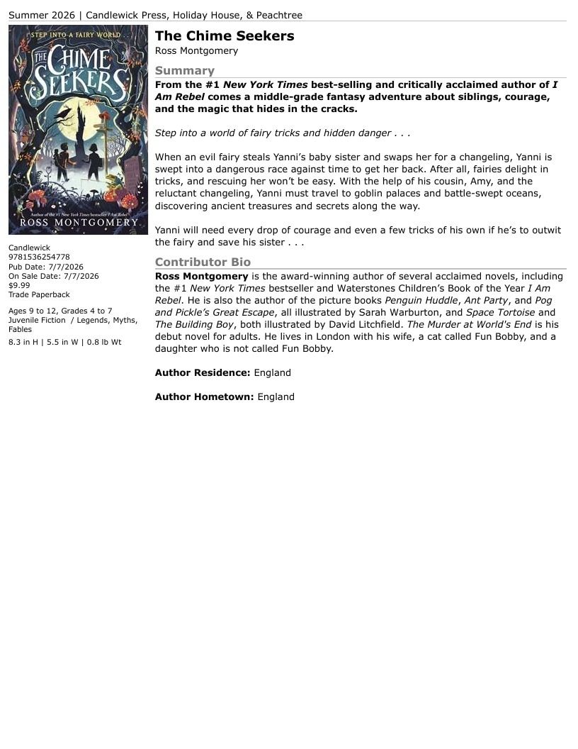 Candlewick Press Summer Books Catalog Weekly Ad January 1 - December 31, 2026