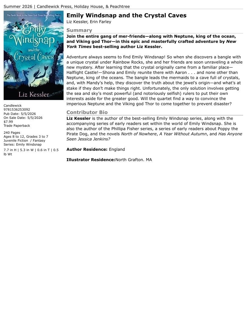 Candlewick Press Summer Books Catalog Weekly Ad January 1 - December 31, 2026