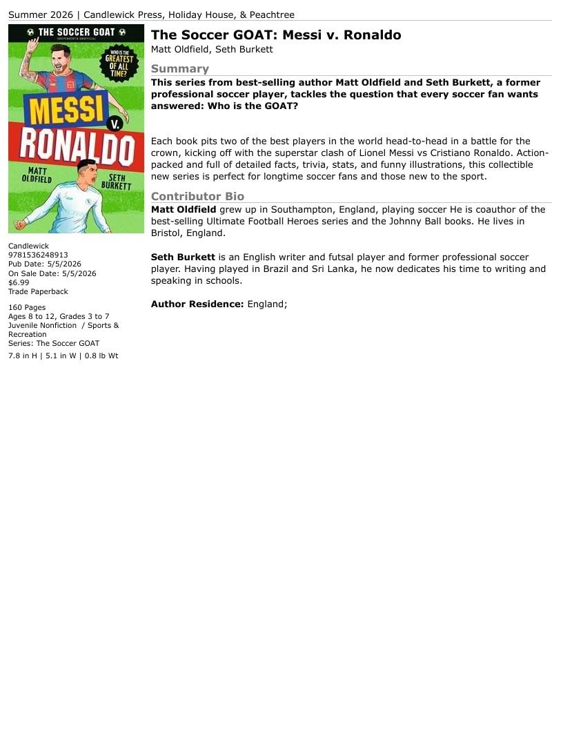 Candlewick Press Summer Books Catalog Weekly Ad January 1 - December 31, 2026