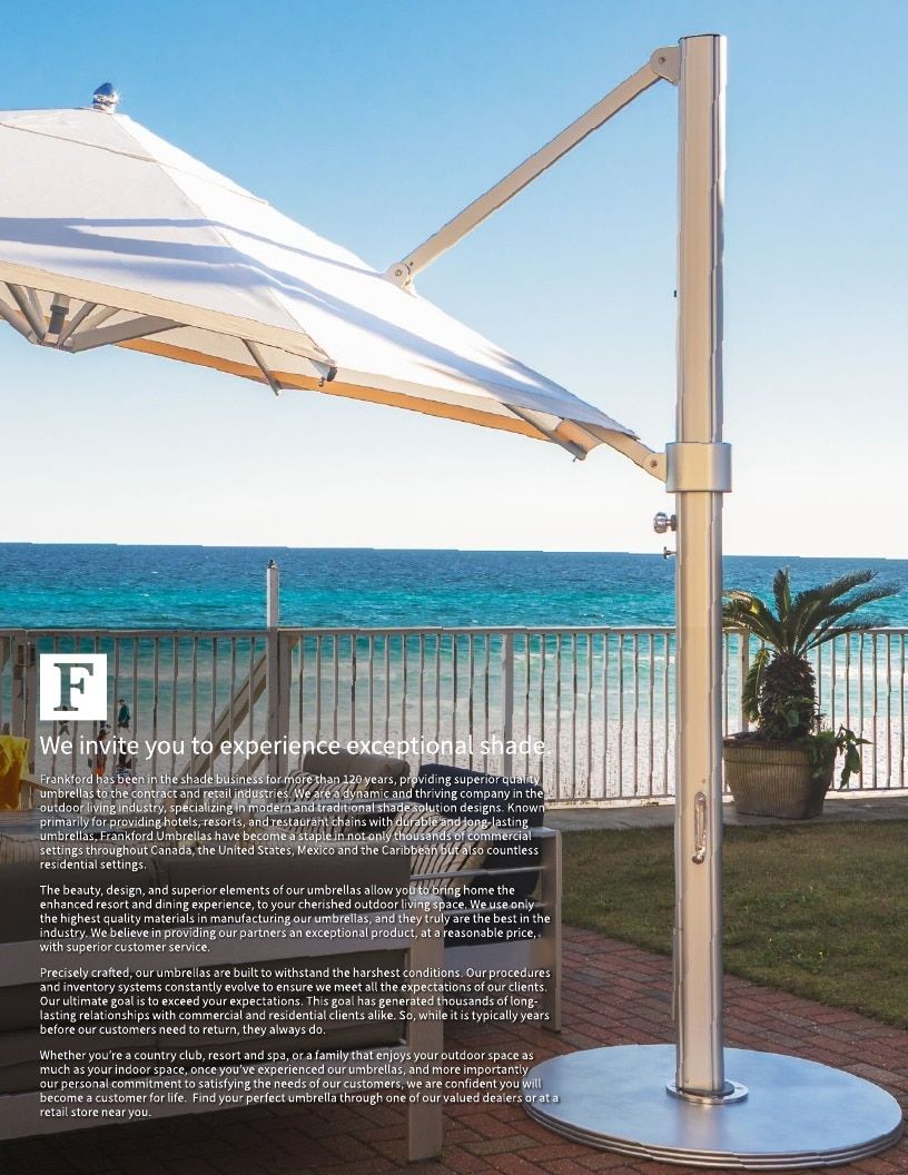 Frankford Umbrellas Umbrellas Catalog Weekly Ad January 1 - December 31, 2026