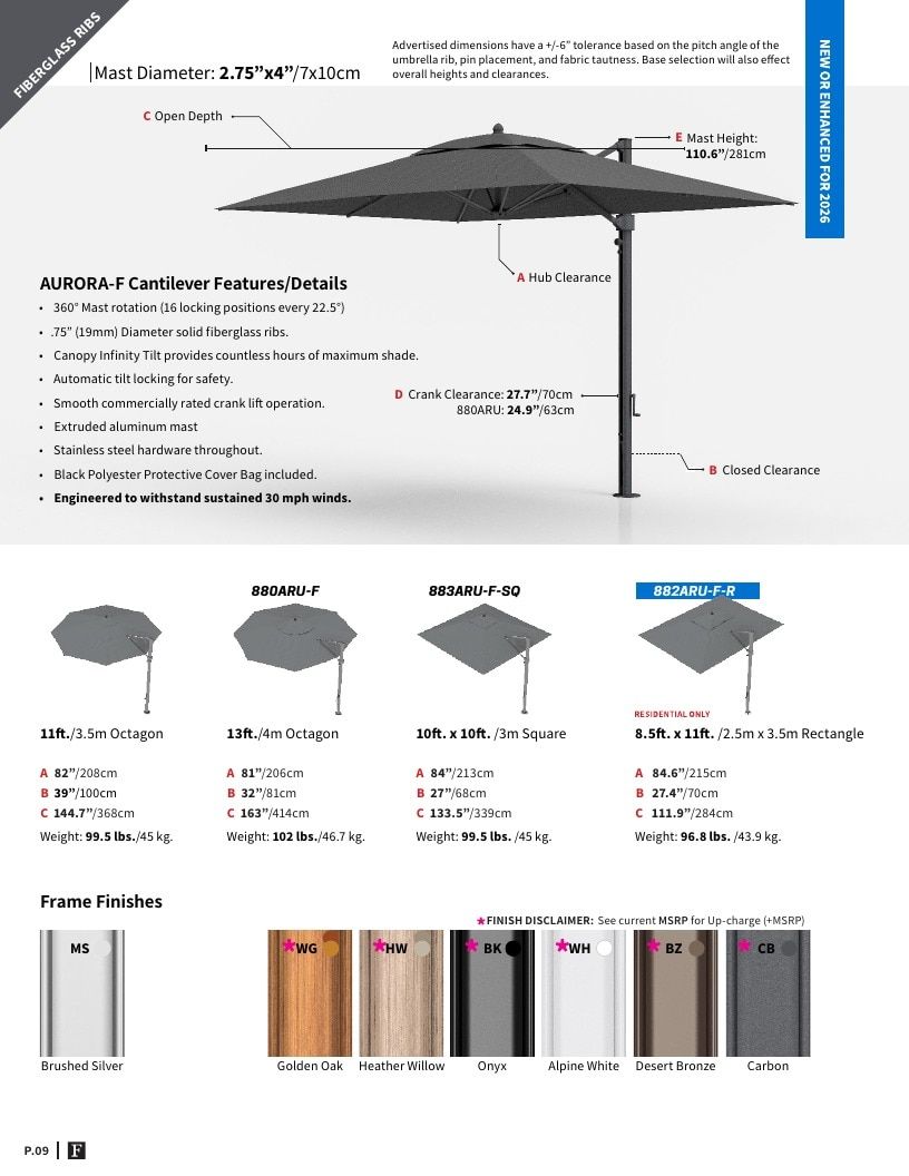 Frankford Umbrellas Umbrellas Catalog Weekly Ad January 1 - December 31, 2026