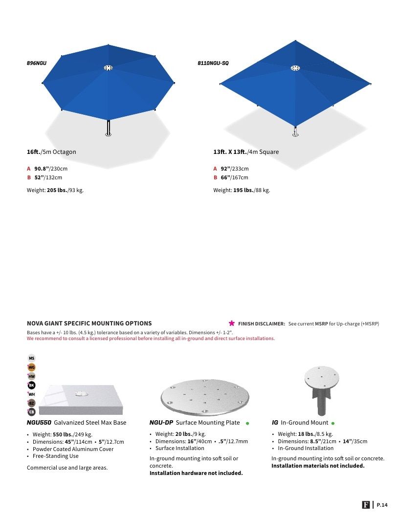 Frankford Umbrellas Umbrellas Catalog Weekly Ad January 1 - December 31, 2026