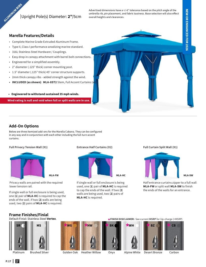 Frankford Umbrellas Umbrellas Catalog Weekly Ad January 1 - December 31, 2026