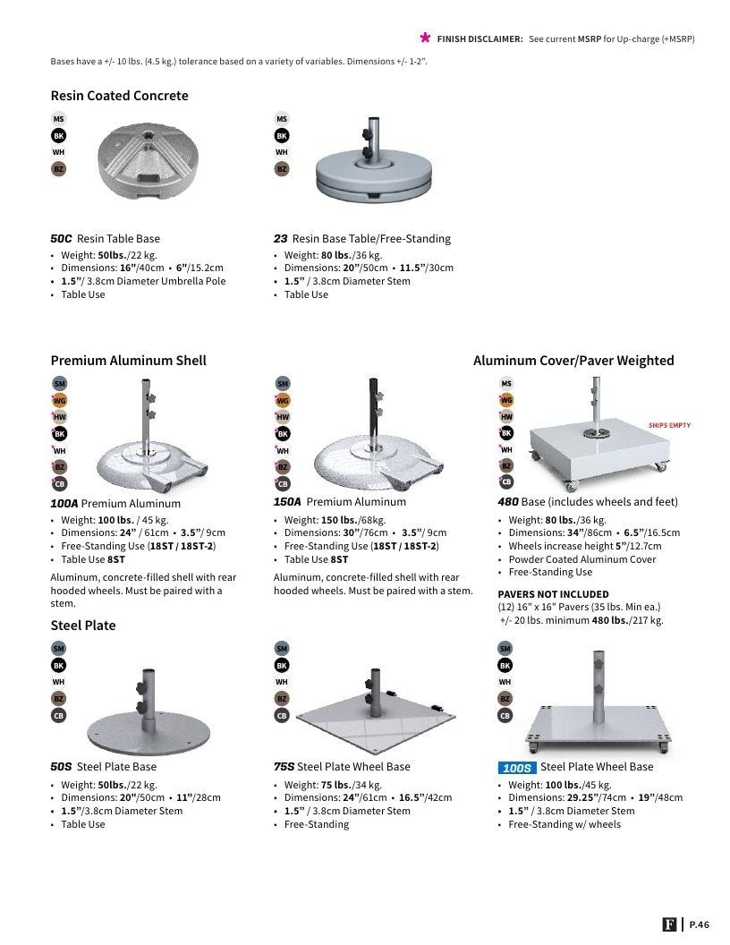 Frankford Umbrellas Umbrellas Catalog Weekly Ad January 1 - December 31, 2026