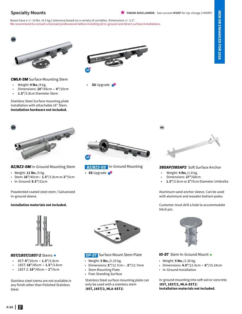 Frankford Umbrellas Umbrellas Catalog Weekly Ad January 1 - December 31, 2026