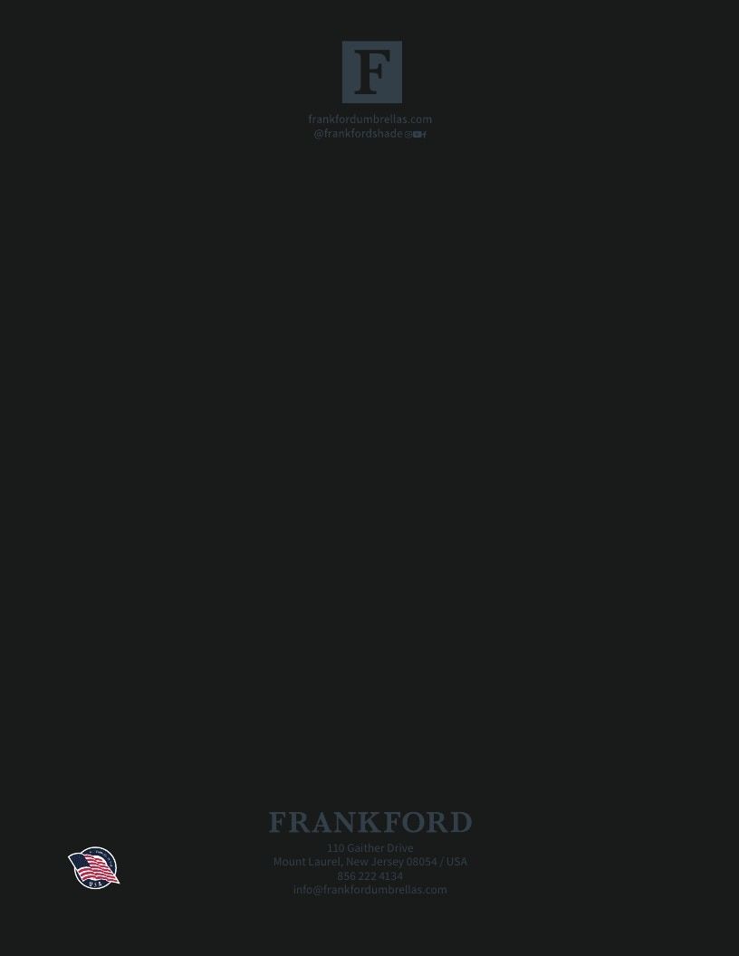 Frankford Umbrellas Umbrellas Catalog Weekly Ad January 1 - December 31, 2026
