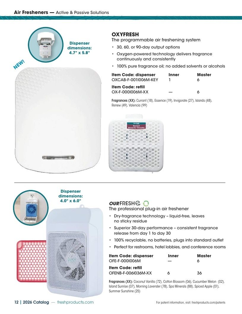 Fresh Products Odor Control Products Catalog Weekly Ad January 1 - December 31, 2026