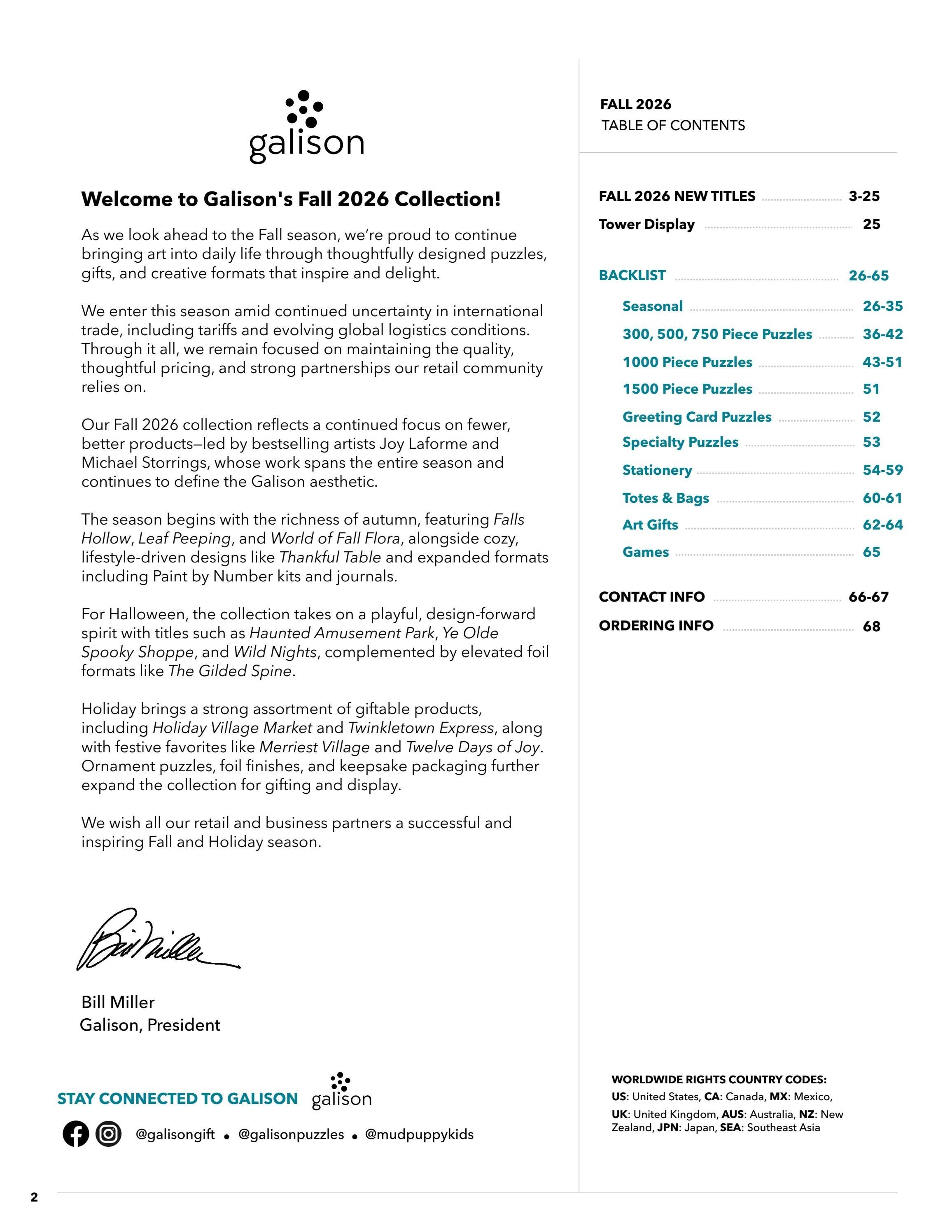 Galison Fall Gifts Catalog Weekly Ad January 1 - December 31, 2026