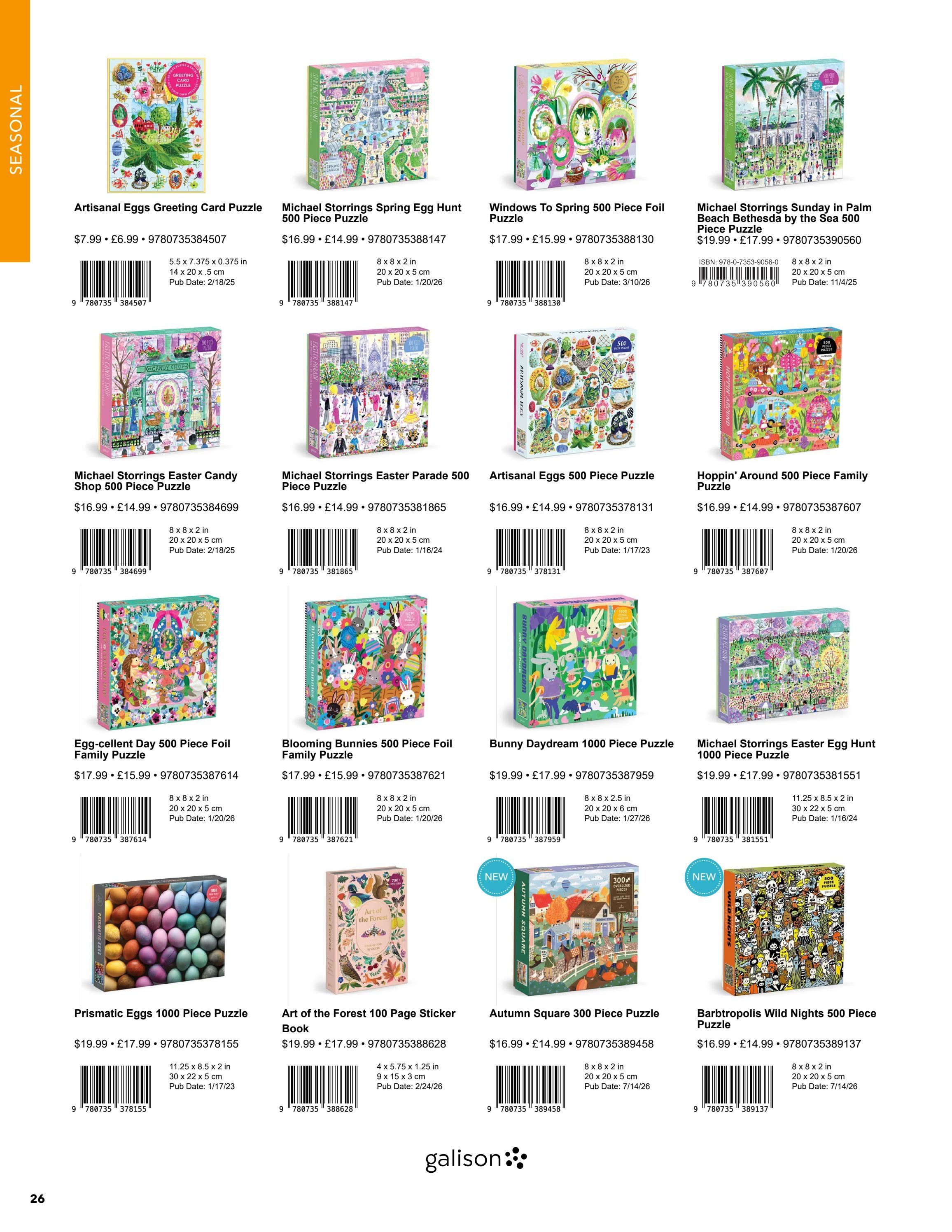 Galison Fall Gifts Catalog Weekly Ad January 1 - December 31, 2026