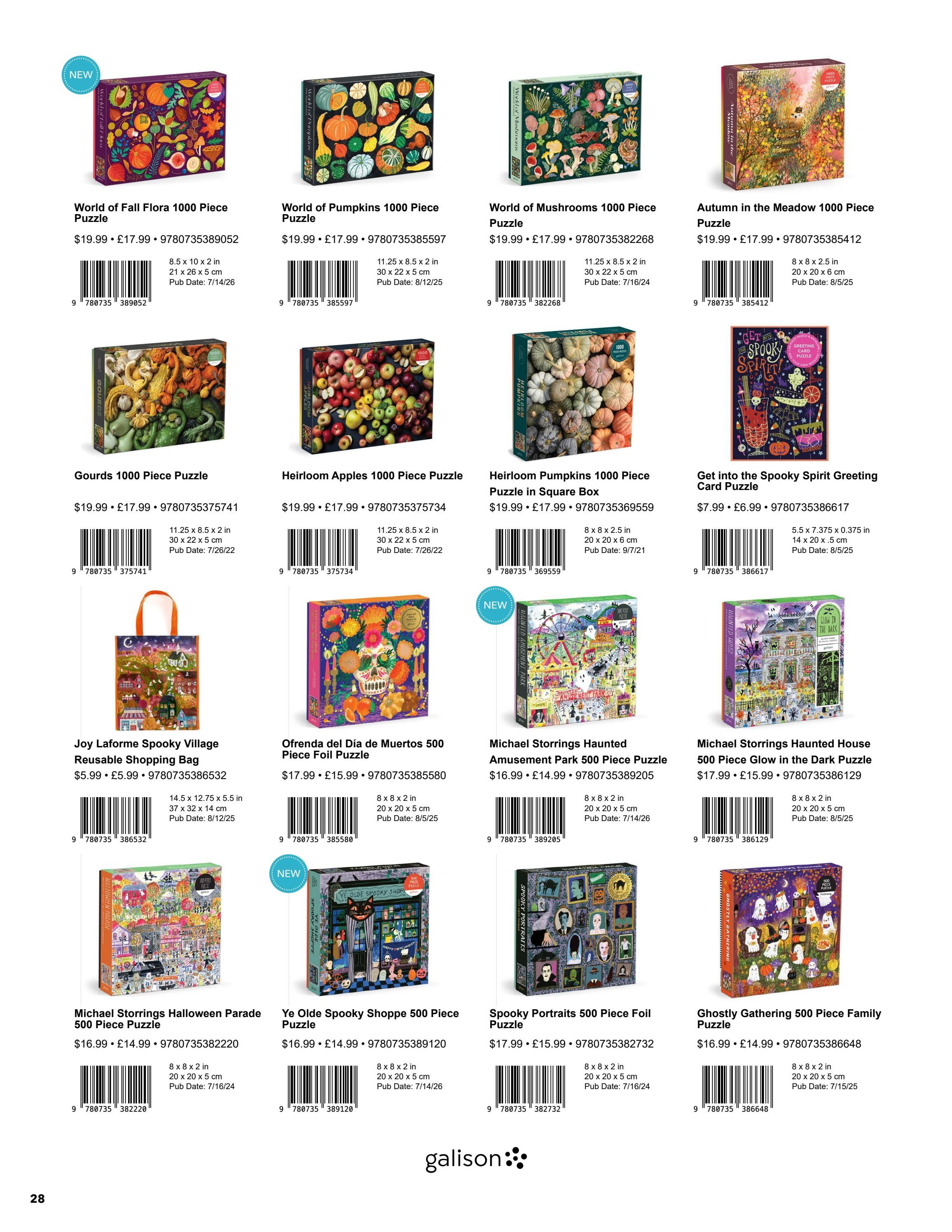 Galison Fall Gifts Catalog Weekly Ad January 1 - December 31, 2026