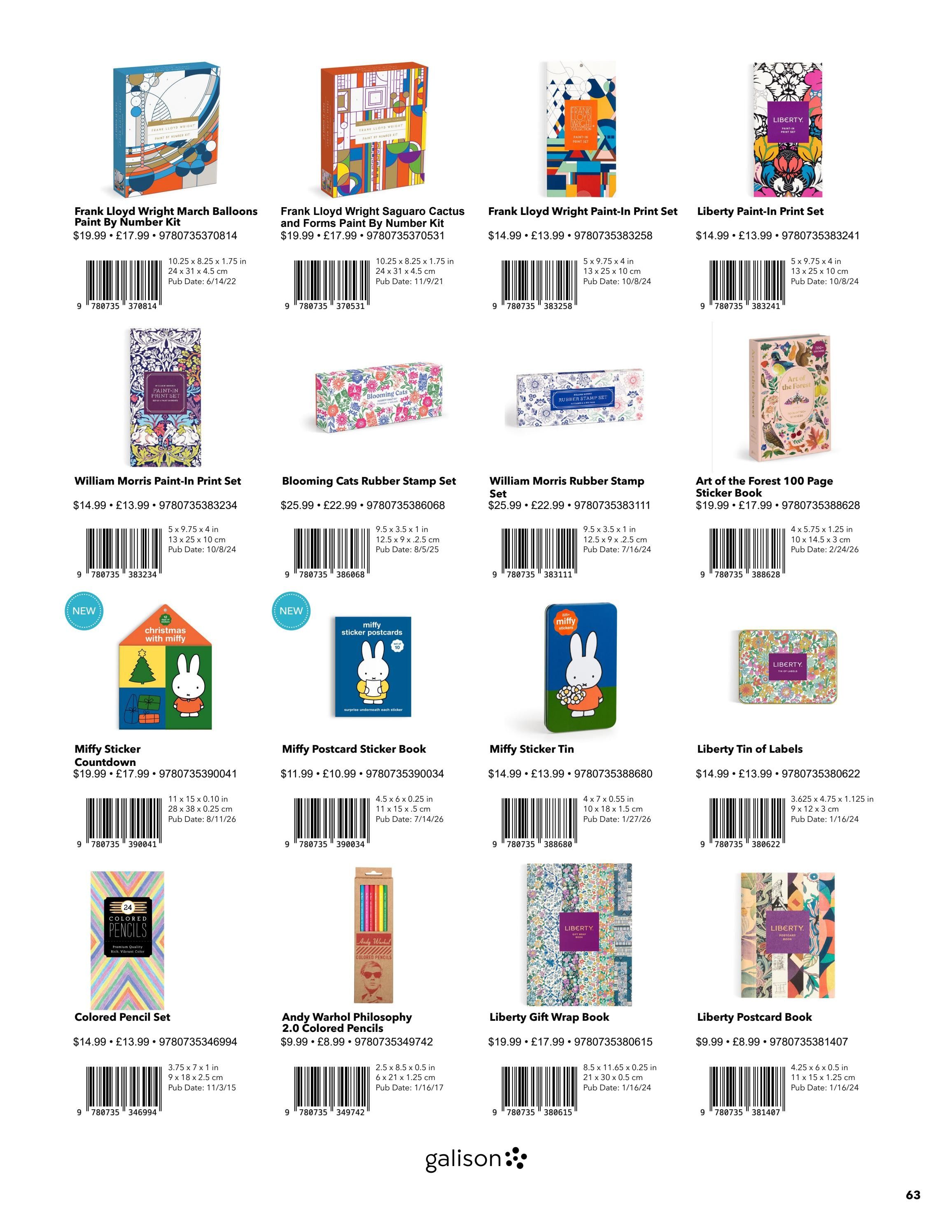 Galison Fall Gifts Catalog Weekly Ad January 1 - December 31, 2026