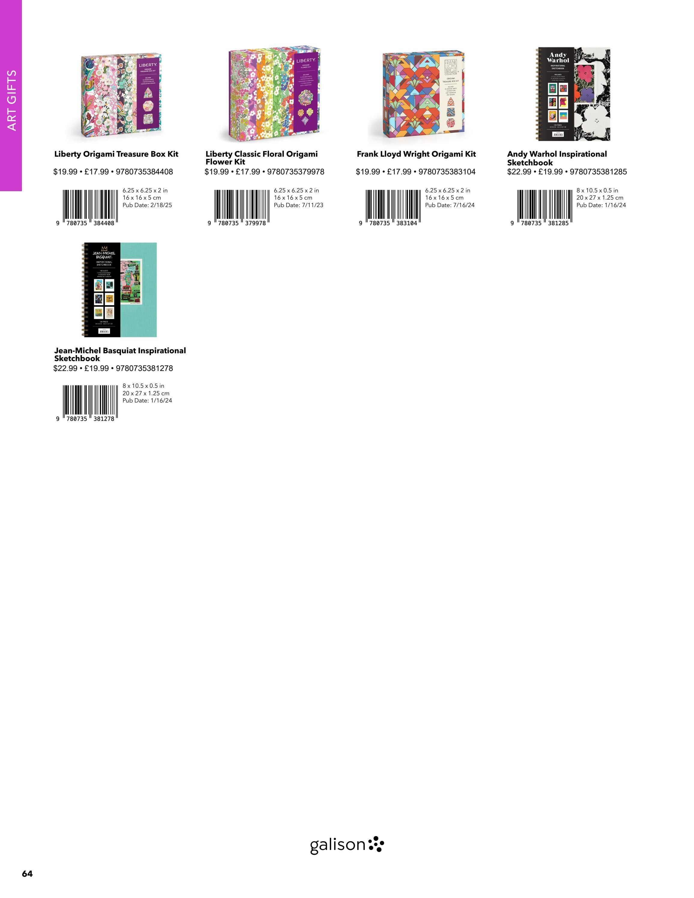 Galison Fall Gifts Catalog Weekly Ad January 1 - December 31, 2026