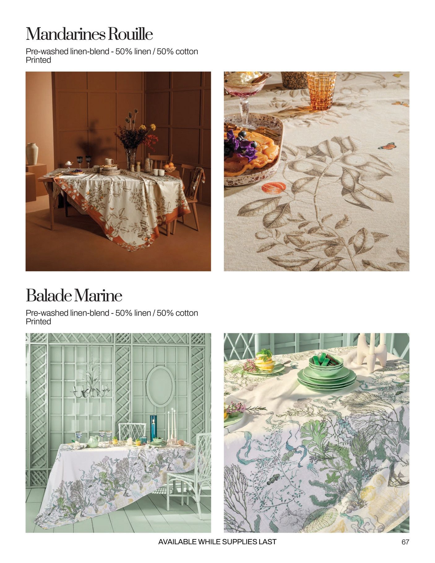Garnier-Thiebaut Spring and Summer Linens Catalog Weekly Ad January 1 - December 31, 2026