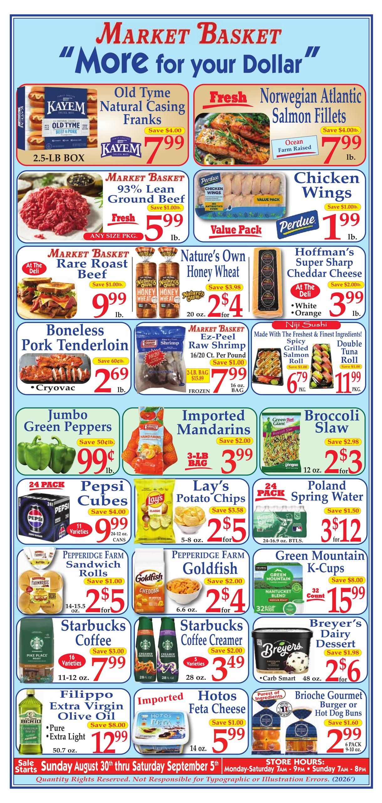 Demoulas Market Basket Weekly Ad August 30 - September 5, 2026