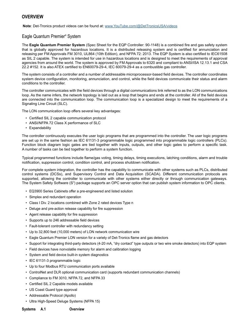 Det-Tronics Fire Safety Products Catalog Weekly Ad January 1 - December 31, 2026