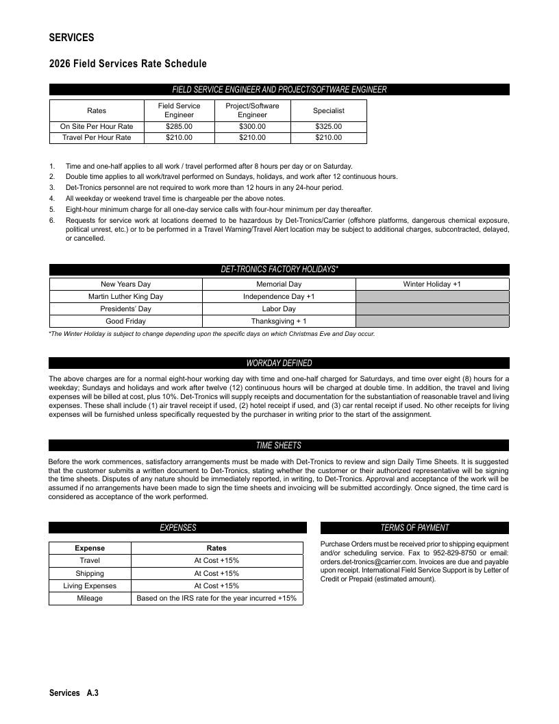 Det-Tronics Fire Safety Products Catalog Weekly Ad January 1 - December 31, 2026