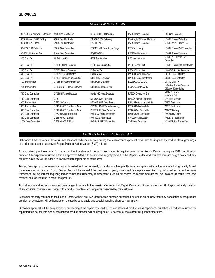 Det-Tronics Fire Safety Products Catalog Weekly Ad January 1 - December 31, 2026