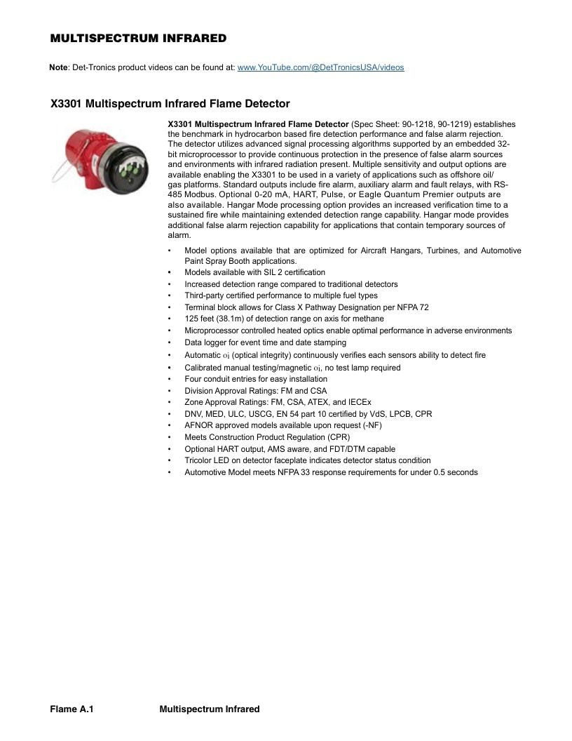 Det-Tronics Fire Safety Products Catalog Weekly Ad January 1 - December 31, 2026