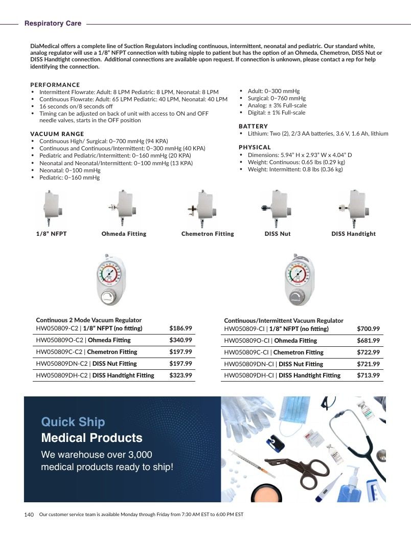 DiaMedical USA Medical Equipment and Supplies Catalog Weekly Ad January 1 - December 31, 2026