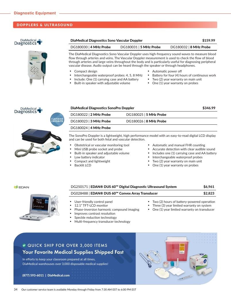 DiaMedical USA Medical Equipment and Supplies Catalog Weekly Ad January 1 - December 31, 2026