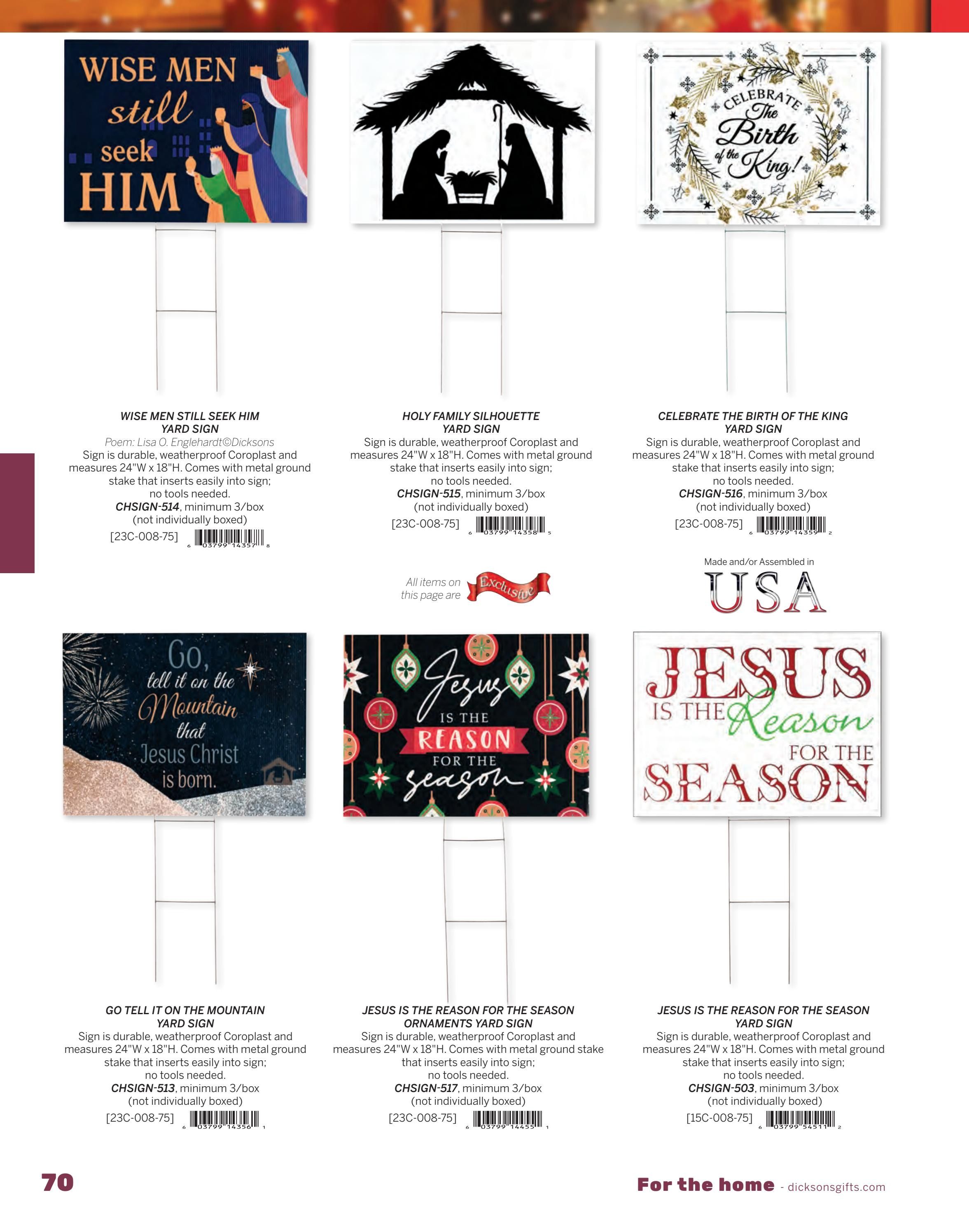 Dicksons Christmas Gift Catalog Weekly Ad January 1 - December 31, 2026