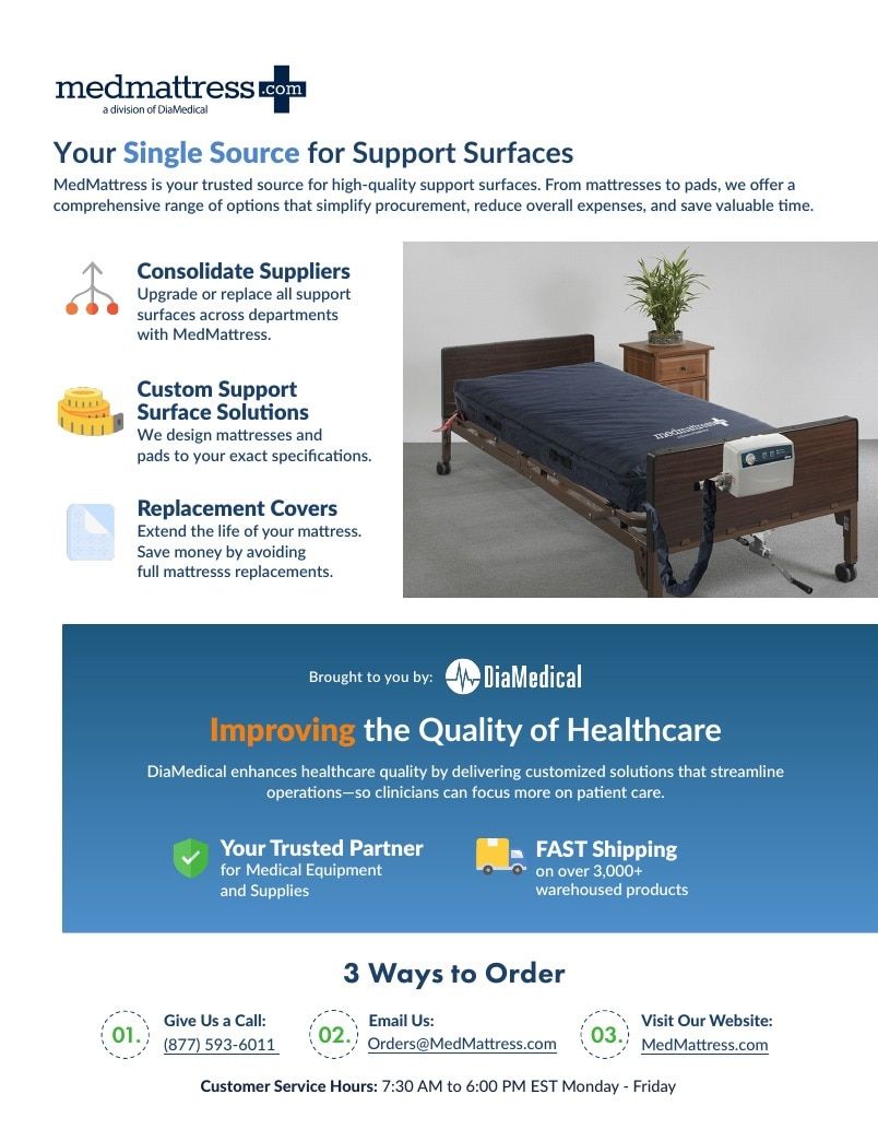 DiaMedical USA Medical Support Surface Catalog Weekly Ad January 1 - December 31, 2026