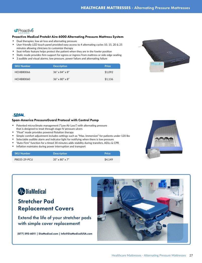 DiaMedical USA Medical Support Surface Catalog Weekly Ad January 1 - December 31, 2026