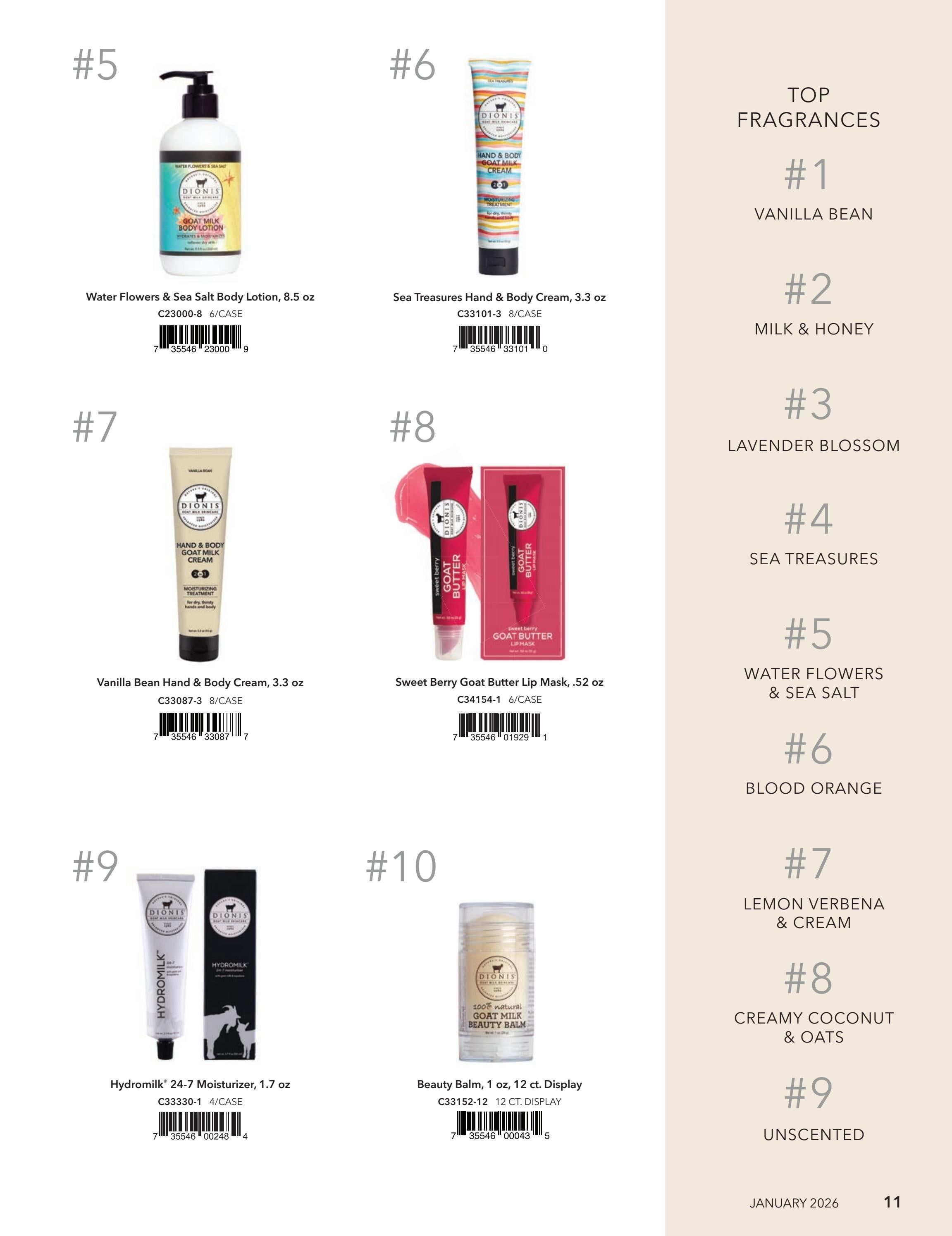 Dionis Goat Milk Skin Care Catalog Weekly Ad January 1 - December 31, 2026