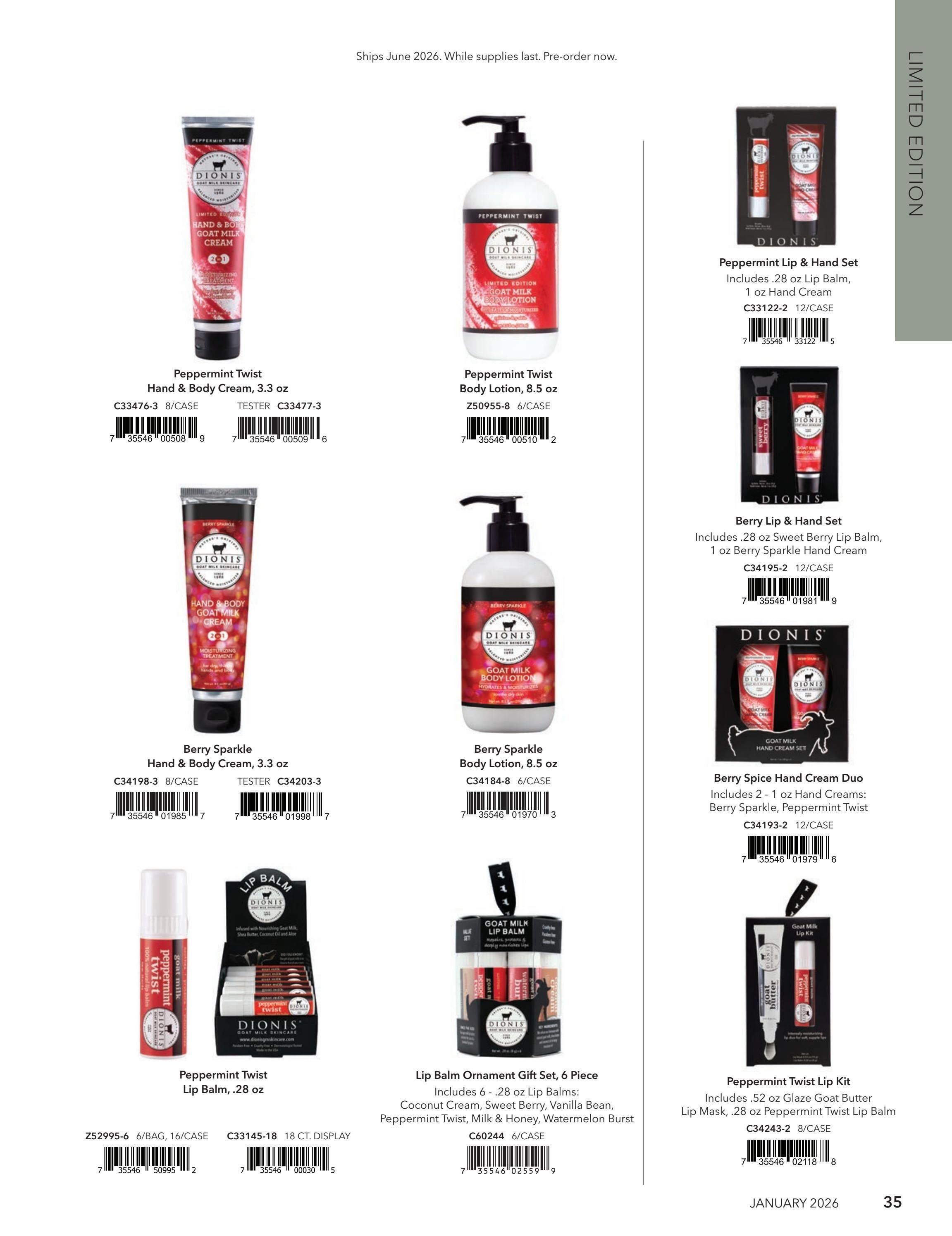Dionis Goat Milk Skin Care Catalog Weekly Ad January 1 - December 31, 2026