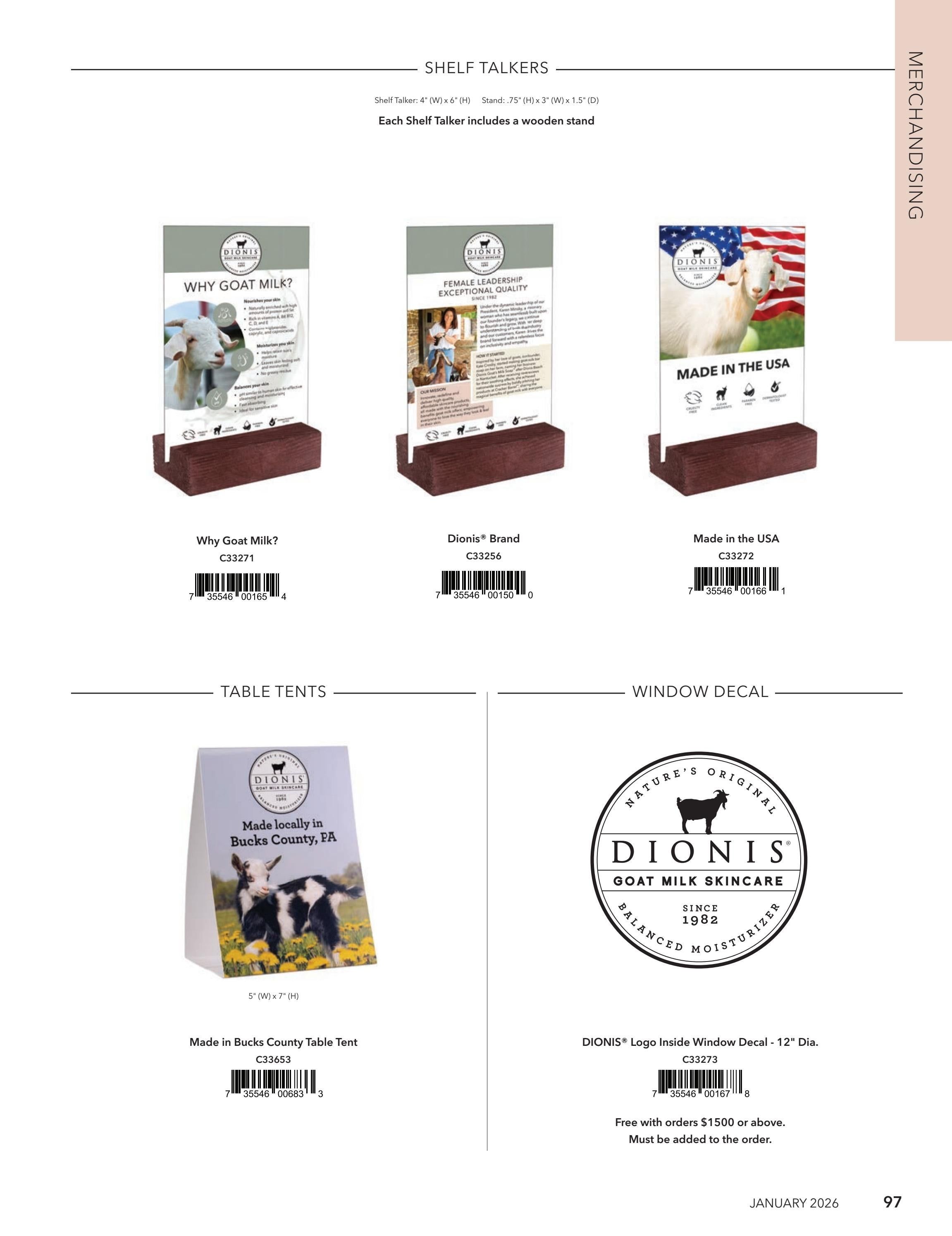 Dionis Goat Milk Skin Care Catalog Weekly Ad January 1 - December 31, 2026