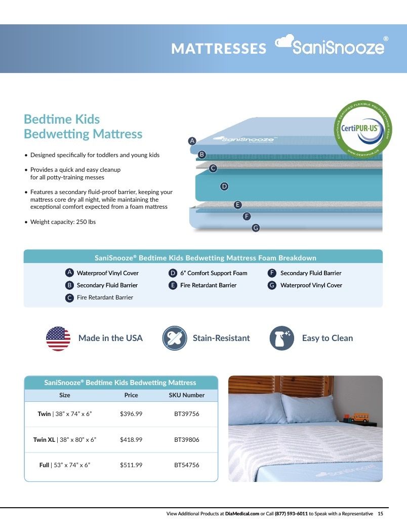 DiaMedical USA Residence Hall and Camp Mattress Catalog Weekly Ad January 1 - December 31, 2026