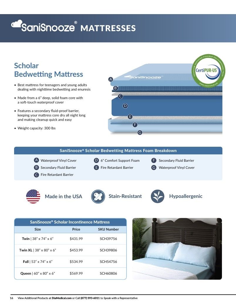 DiaMedical USA Residence Hall and Camp Mattress Catalog Weekly Ad January 1 - December 31, 2026