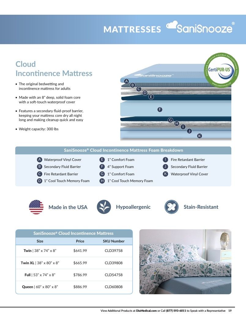 DiaMedical USA Residence Hall and Camp Mattress Catalog Weekly Ad January 1 - December 31, 2026