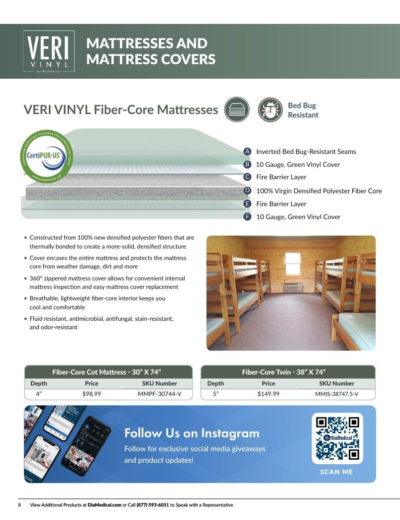 DiaMedical USA Residence Hall and Camp Mattress Catalog Weekly Ad January 1 - December 31, 2026