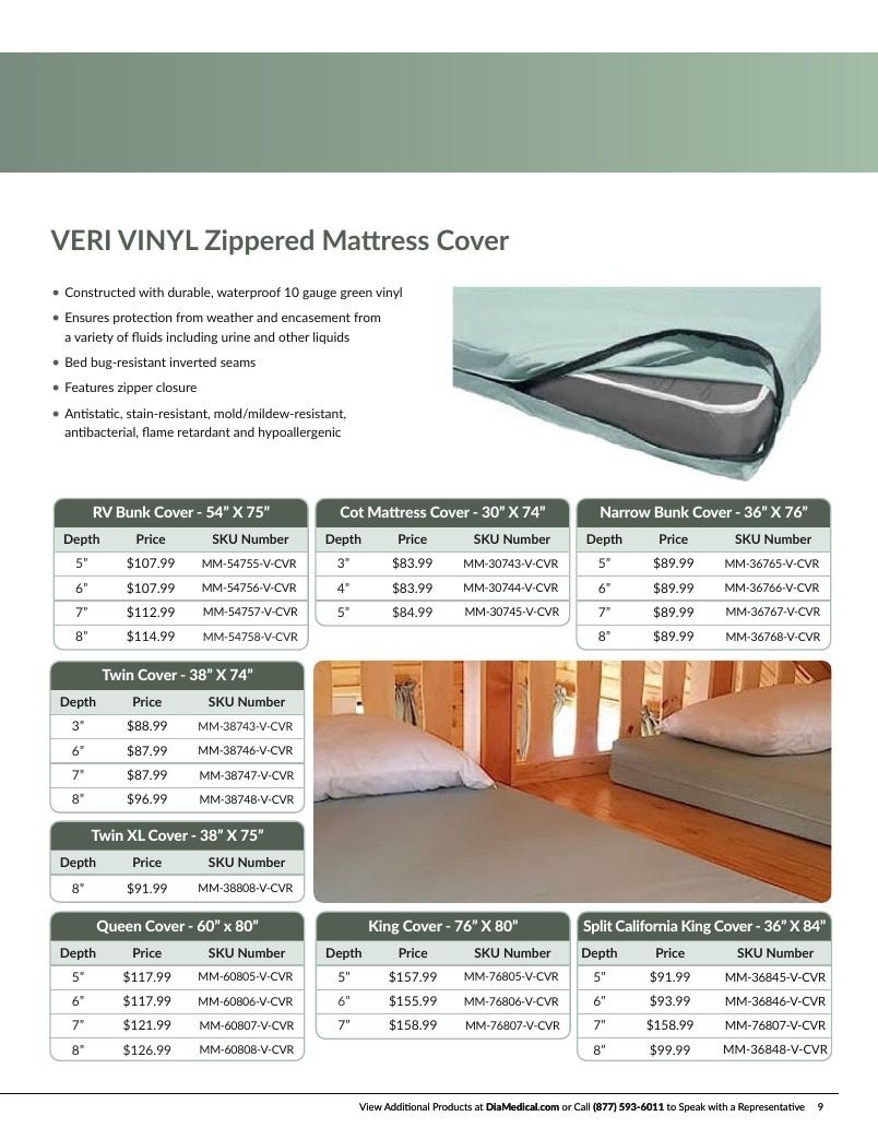 DiaMedical USA Residence Hall and Camp Mattress Catalog Weekly Ad January 1 - December 31, 2026