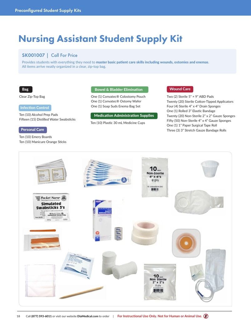 DiaMedical USA Student Supply Kit Catalog Weekly Ad January 1 - December 31, 2026