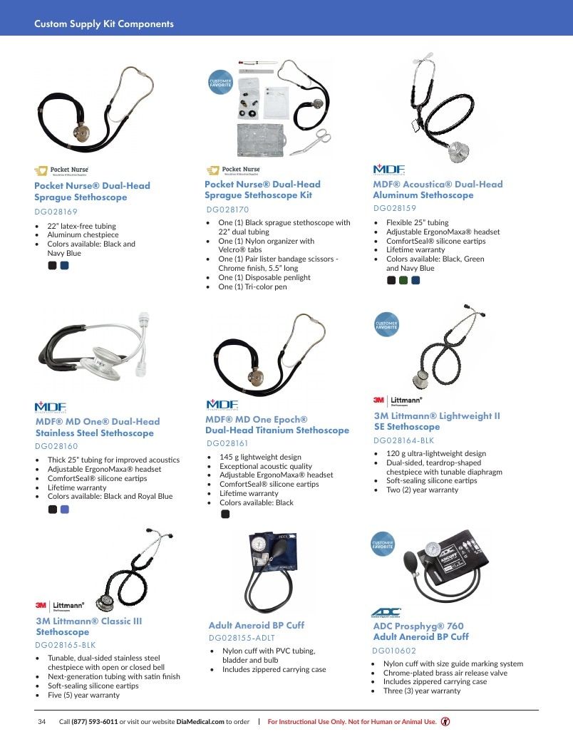 DiaMedical USA Student Supply Kit Catalog Weekly Ad January 1 - December 31, 2026