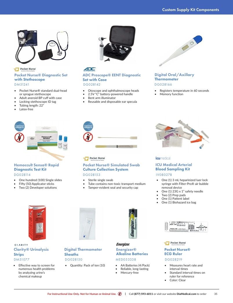 DiaMedical USA Student Supply Kit Catalog Weekly Ad January 1 - December 31, 2026