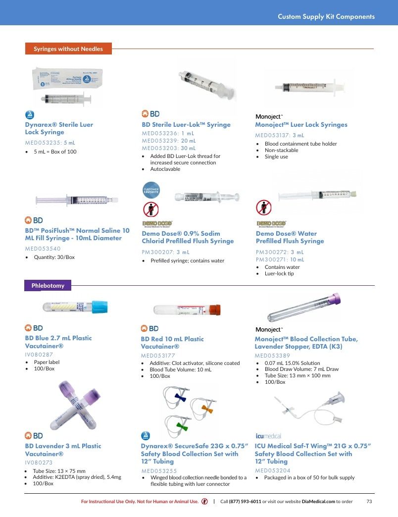 DiaMedical USA Student Supply Kit Catalog Weekly Ad January 1 - December 31, 2026