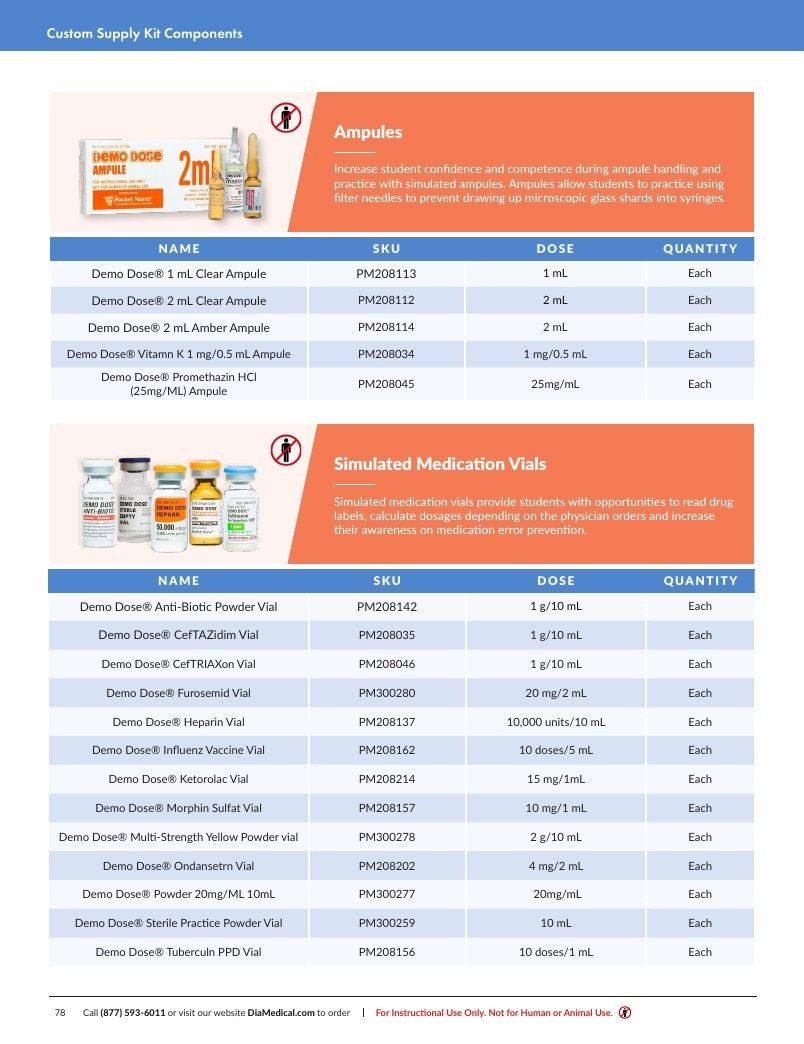DiaMedical USA Student Supply Kit Catalog Weekly Ad January 1 - December 31, 2026