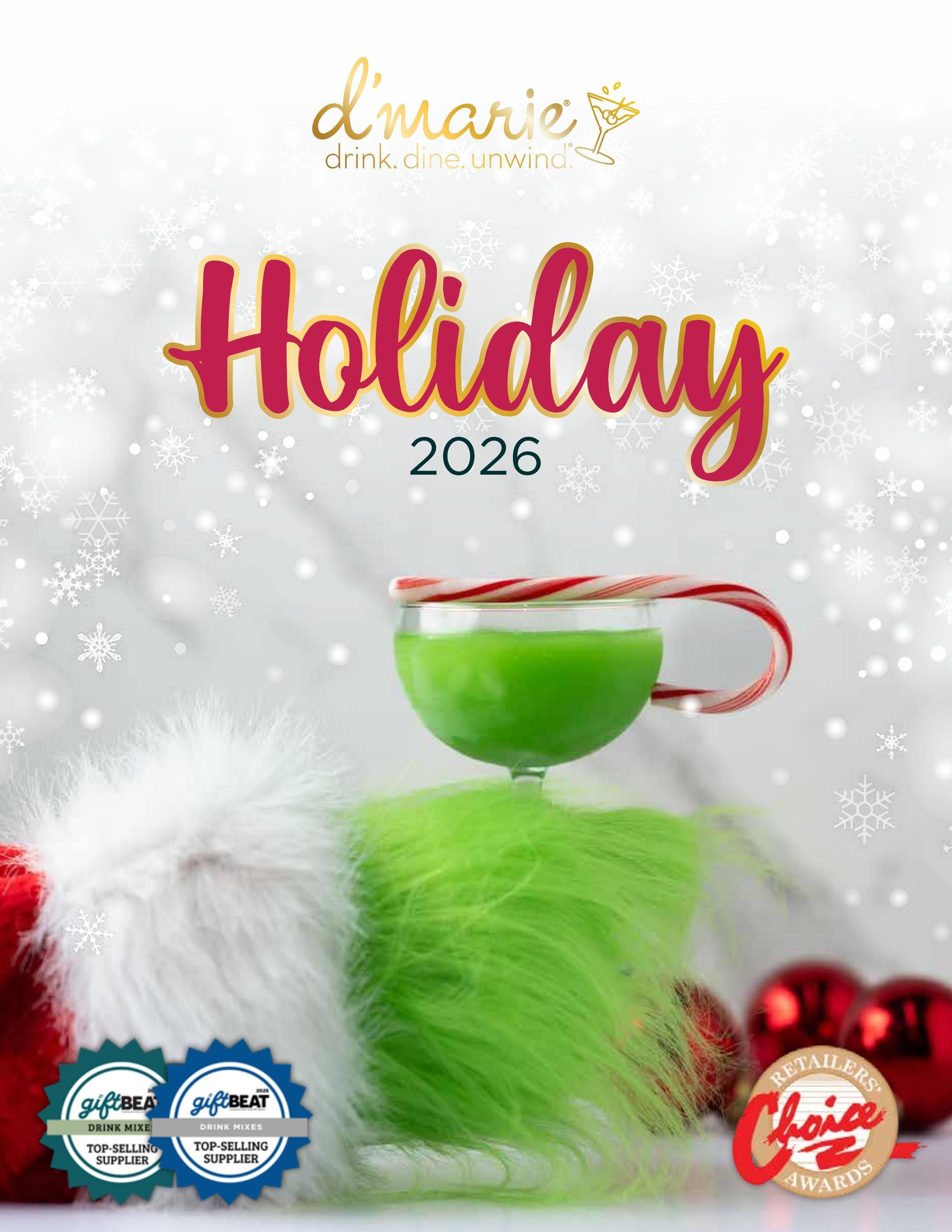 d'marie Holiday Food and Drink Catalog Weekly Ad January 1 - December 31, 2026