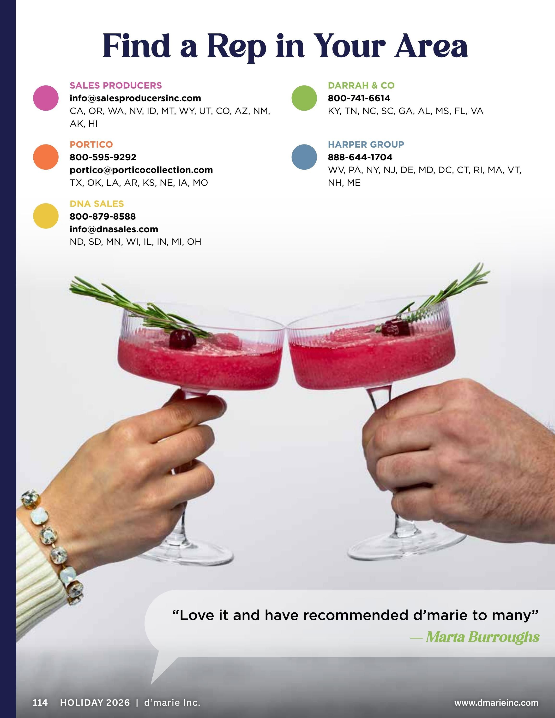d'marie Holiday Food and Drink Catalog Weekly Ad January 1 - December 31, 2026