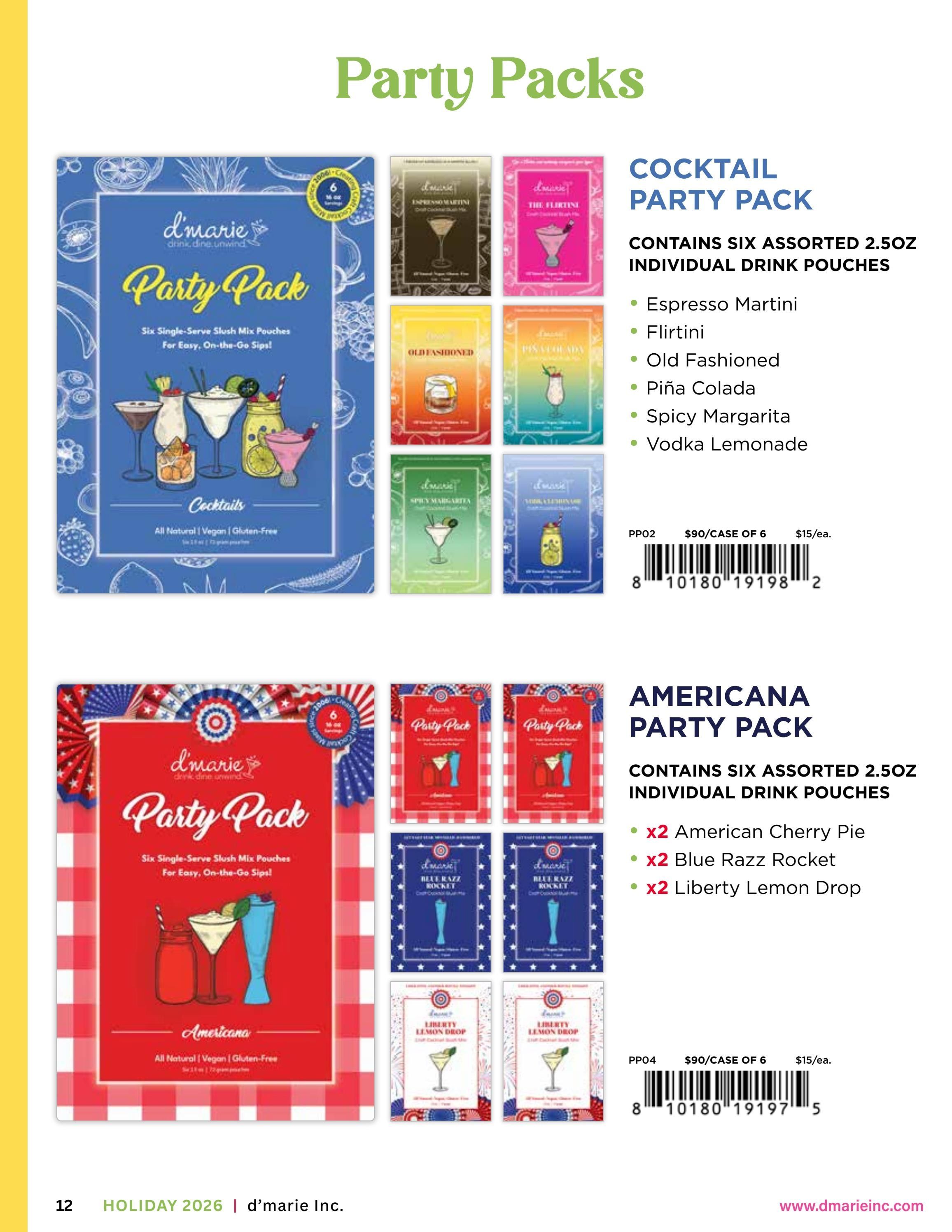 d'marie Holiday Food and Drink Catalog Weekly Ad January 1 - December 31, 2026